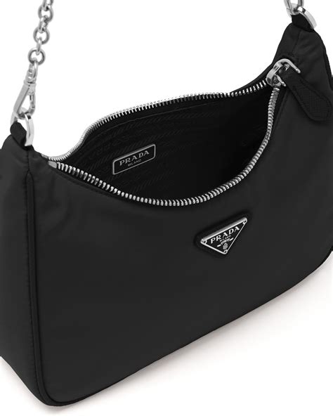 prada tasche schwarz leder|Prada tasche nylon.